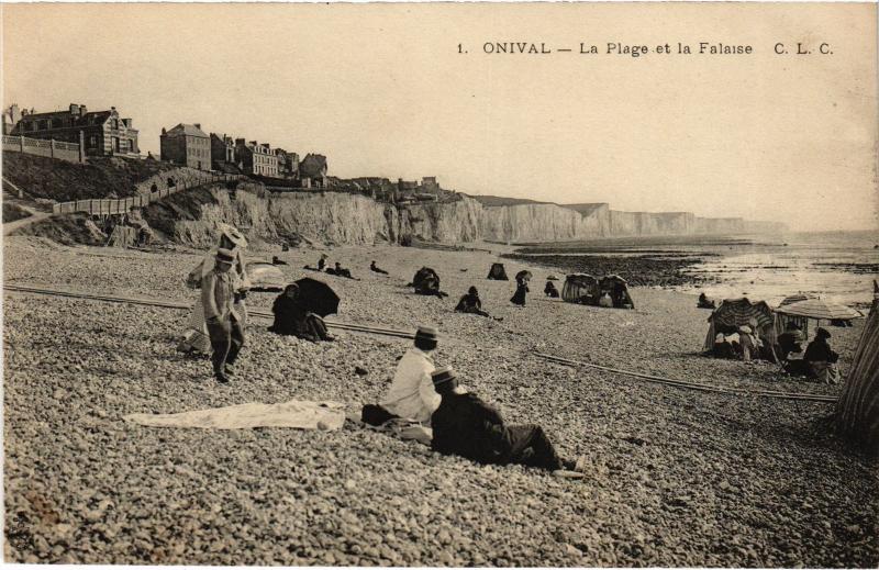 Carte postale ancienne Onival la plage
