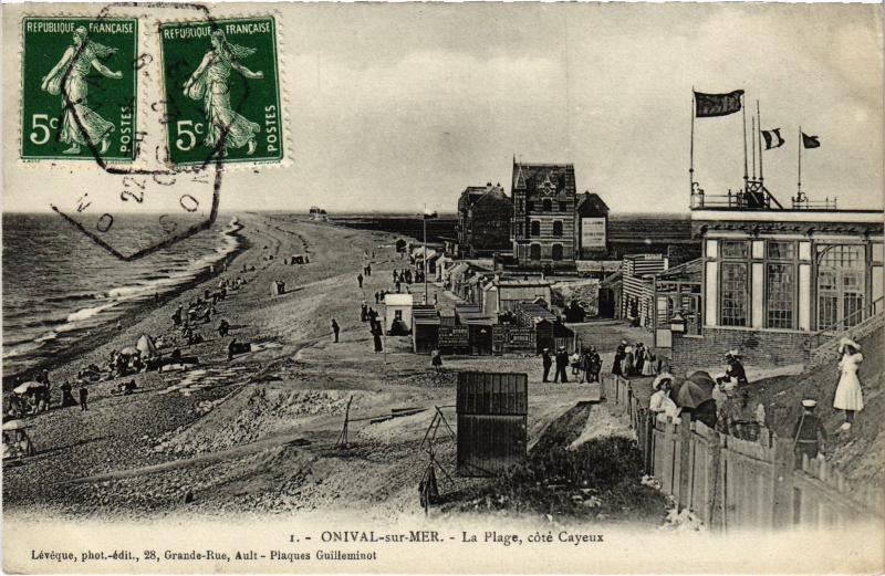 Carte postale ancienne Onival la plage