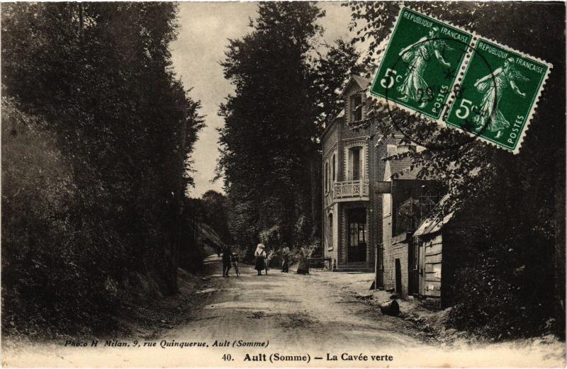 Carte postale ancienne Ault la Cavee verte