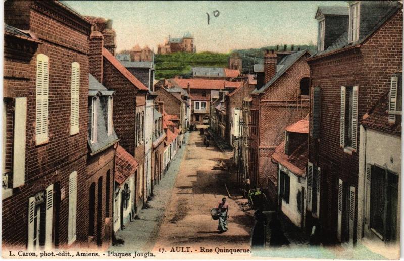 Carte postale ancienne Ault Rue Quinquerue
