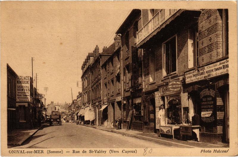 Carte postale ancienne Onival Rue de Saint-Valery