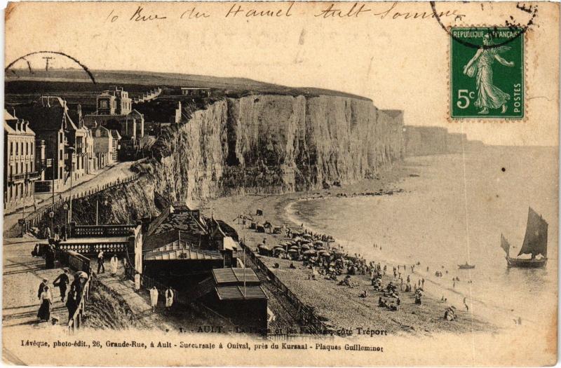 Carte postale ancienne Ault la plage