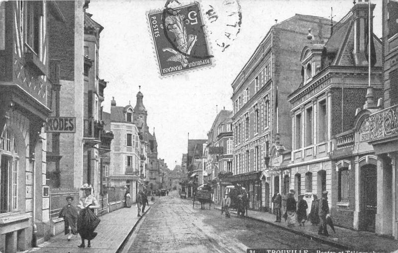 Carte postale ancienne Trouville - Postes Et Telegraphes