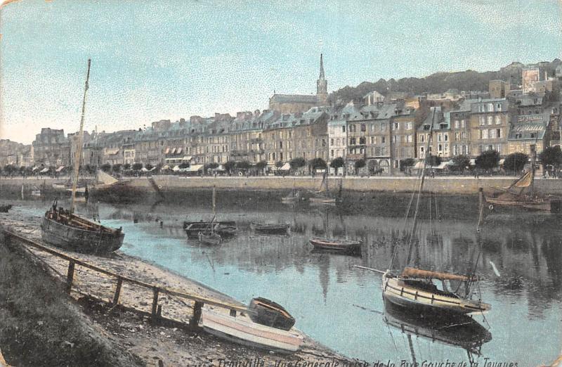 Carte postale ancienne Deauville - Vue Generale Prise De La Rive Gauche De La Touques à Deauville