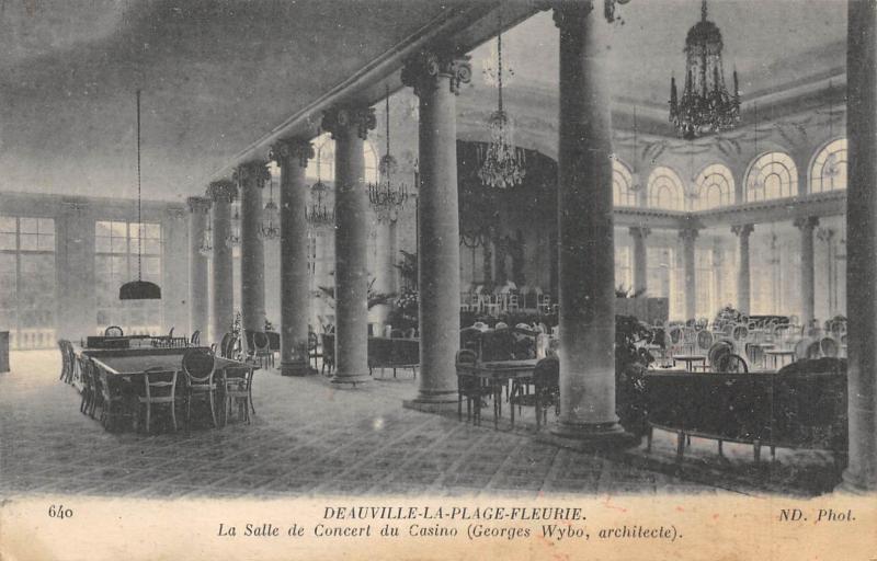 Carte postale ancienne Deauville La Plage Fleurie - La Salle De Concert Du Casino à Deauville
