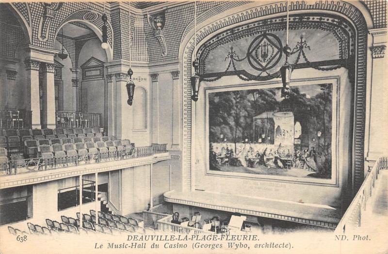Carte postale ancienne Deauville La Plage Fleurie - Le Music Hall Du Casino à Deauville