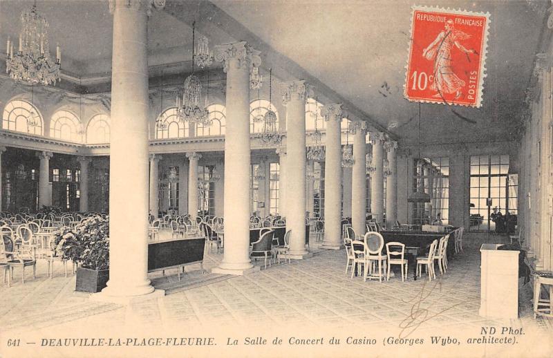 Carte postale ancienne Deauville La Plage Fleurie - La Salle De Concert Du Casino à Deauville