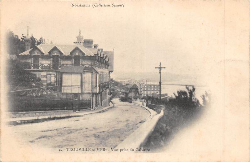 Carte postale ancienne Trouville Sur Mer - Vue Prise Du Calvaire à Trouville-sur-Mer