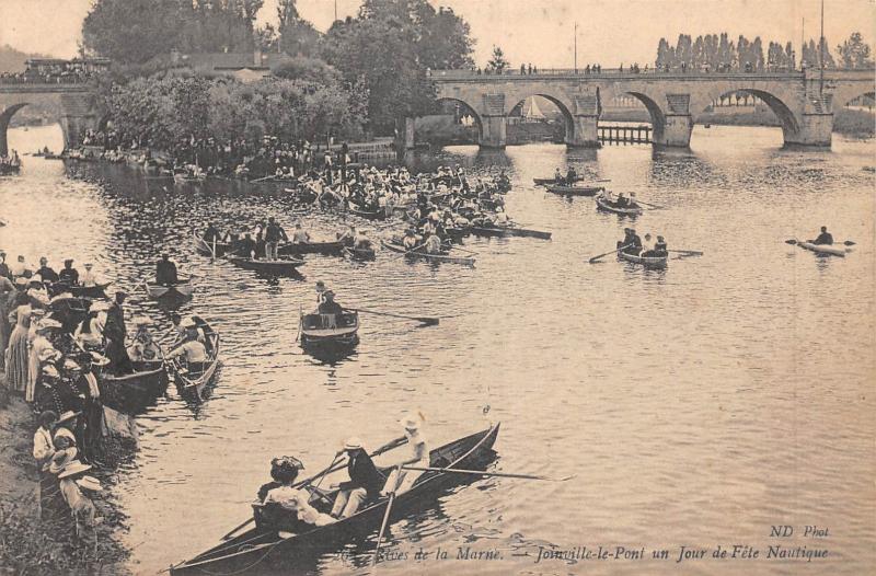 Carte postale ancienne Rives De La Marne - Joinville Le Pont Un Jour De Fete Nautique à Joinville-le-Pont