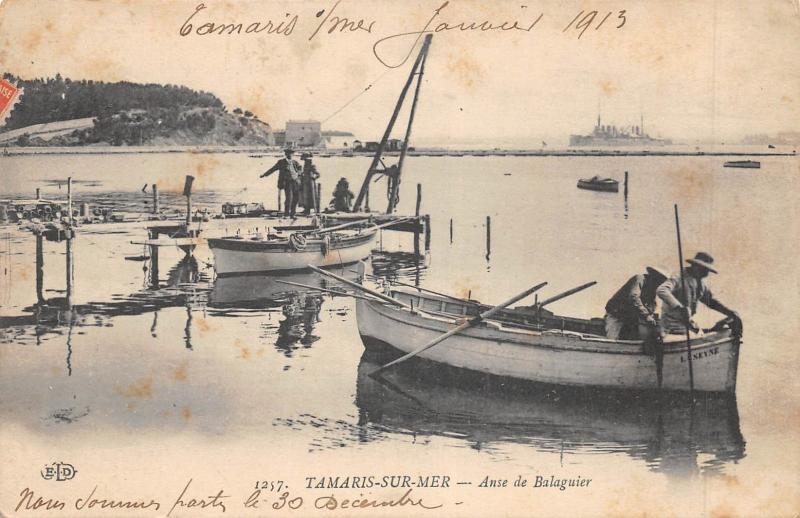 Carte postale ancienne Tamaris Sur Mer - Anse De Balaguier