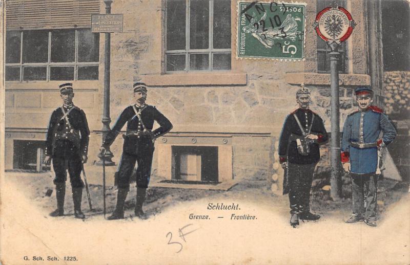 Carte postale ancienne Schlucht - Frontiere