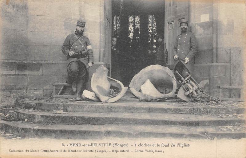 Carte postale ancienne Menil Sur Belvitte - 2 Cloches Et Le Fond De L'Elise à Ménil-sur-Belvitte