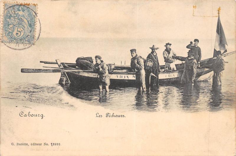 Carte postale ancienne Cabourg - Les Pecheurs à Cabourg