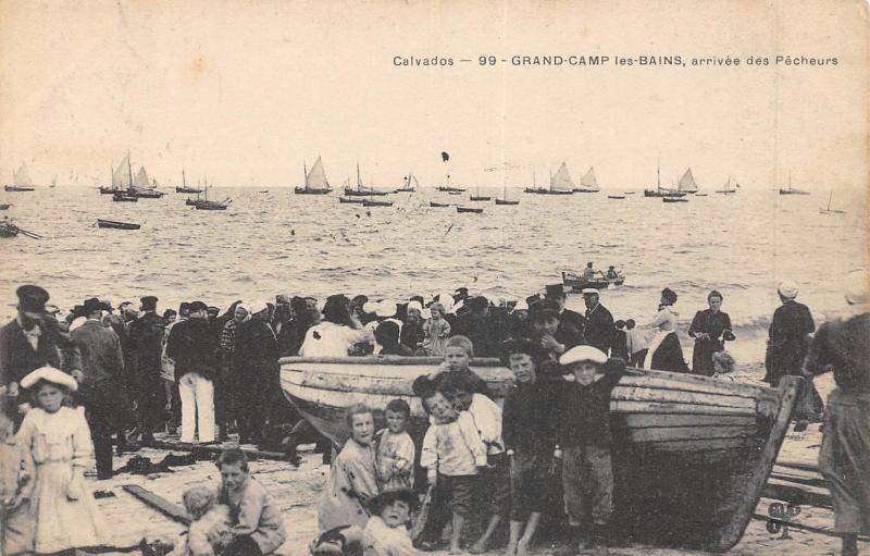 Carte postale ancienne Grandcamp Les Bains - Arrivee Des Pecheurs