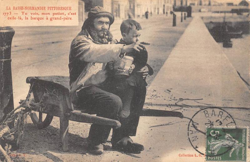 Carte postale ancienne La Basse Normandie Pittoresque - Tu Vois Mon Petiot