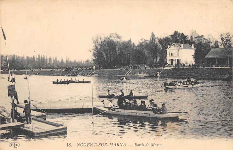 Carte postale ancienne Nogent Sur Marne - Bords De Marne à Nogent-sur-Marne