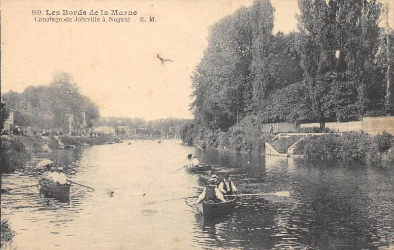 Carte postale ancienne Bords De Marne - Canotage De Joinville A Nogent