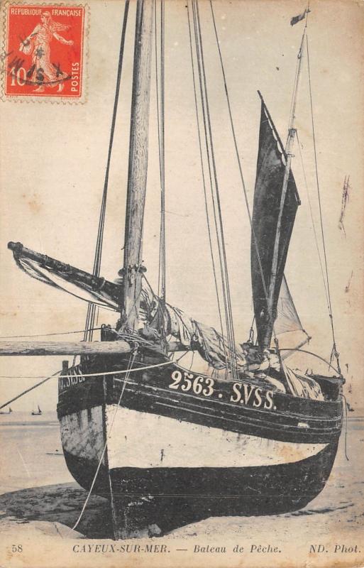 Carte postale ancienne Cayeux Sur Mer - Bateau De Peche à Cayeux-sur-Mer