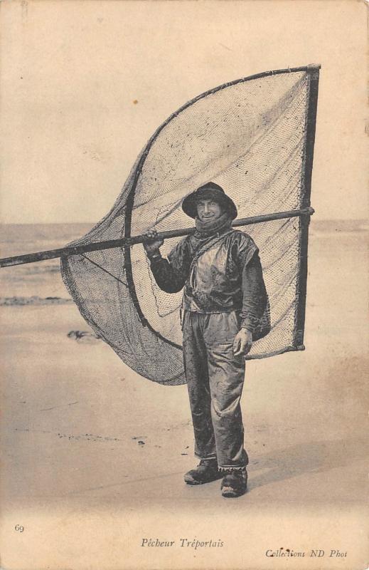 Carte postale ancienne Pecheur Treportais