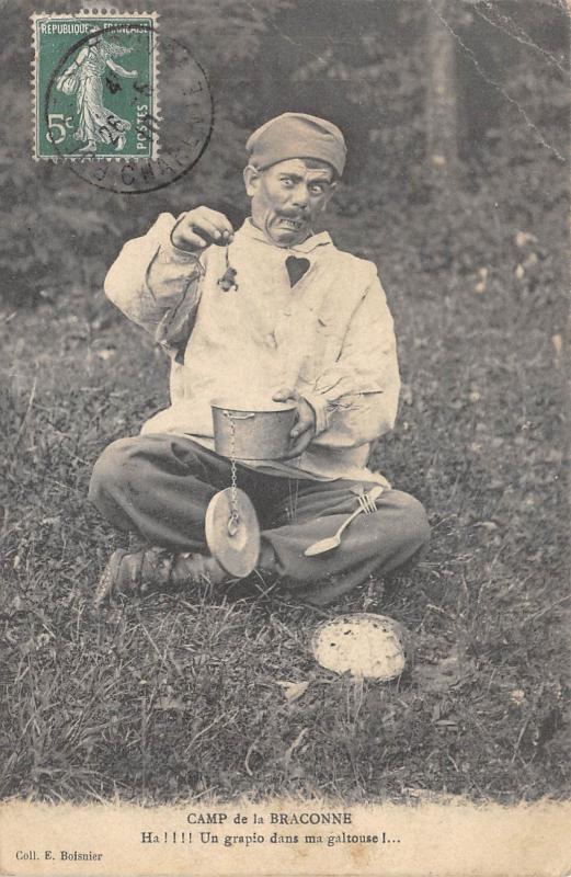 Carte postale ancienne Camp De La Braconne - Un Grapio Dans La Galtouse