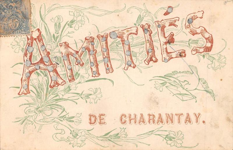 Carte postale ancienne Amities De Charantay