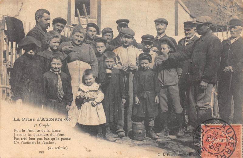 Carte postale ancienne La Prise D'Auxerre à Auxerre