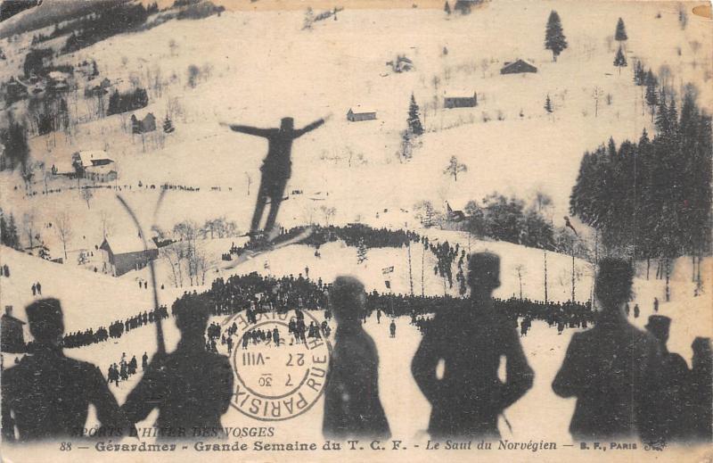 Carte postale ancienne Gerardmer - Gde Semaine Du T.C.F. - Le Saut Norvegien à Gérardmer
