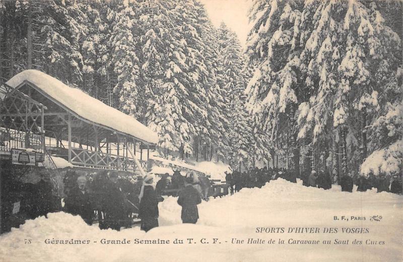 Carte postale ancienne Gerardmer - Gde Semaine Du T.C.F. - Une Halte De La Caravane à Gérardmer