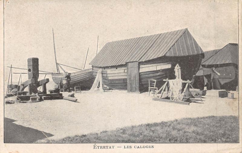 Carte postale ancienne Etretat - Les Caloges à Étretat