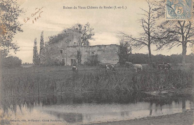 Carte postale ancienne Ruines Du Vieux Chateau Du Roulet