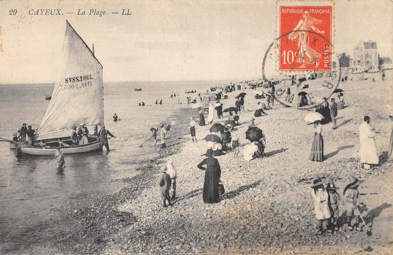 Carte postale ancienne Cayeux - La Plage