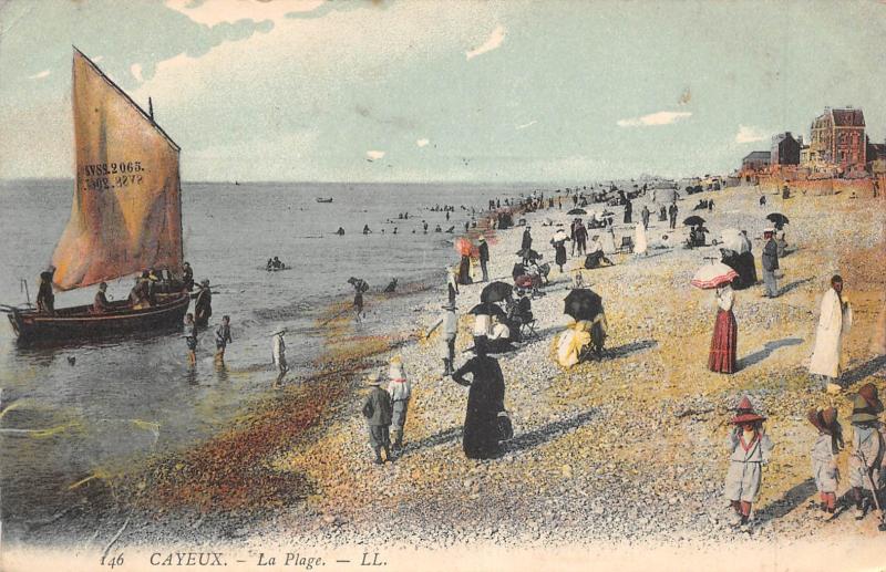 Carte postale ancienne Cayeux - La Plage