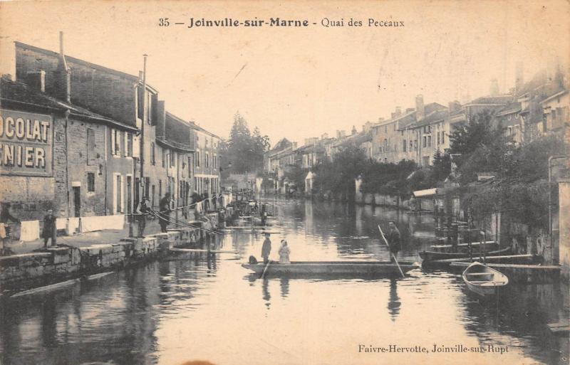 Carte postale ancienne Joinville Sur Marne - Quai Des Peceaux à Joinville
