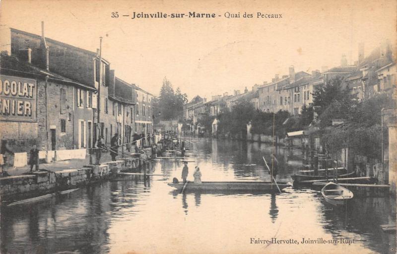 Carte postale ancienne Joinville Sur Marne - Quai Des Peceaux à Joinville