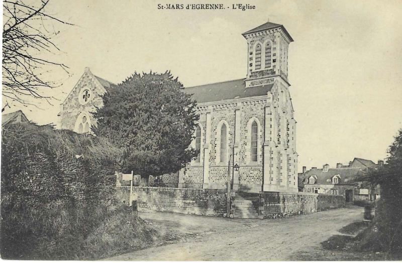 Carte postale ancienne L'Eglise à Saint-Mars-d'Égrenne