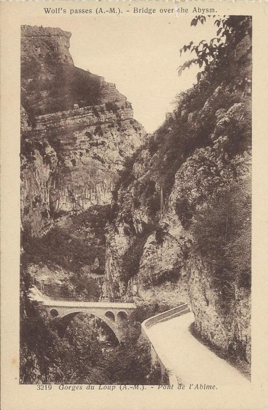 Carte postale ancienne Le Pont de l'Abîme à Gourdon