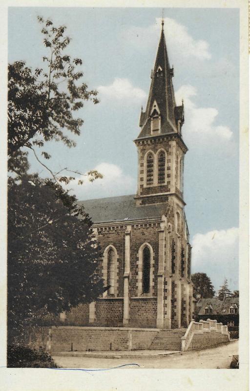 Carte postale ancienne L'église à Saint-Mars-d'Égrenne