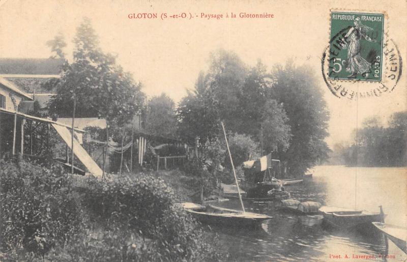 Carte postale ancienne Gloton - Paysage A La Glotonniere