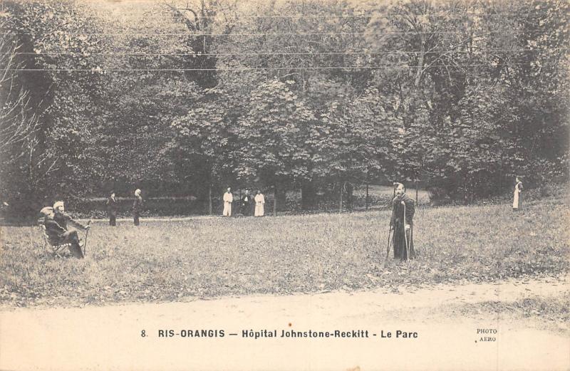 Carte postale ancienne Ris Orangis - Hopital Johnstone Reckitt - Le Parc à Ris-Orangis