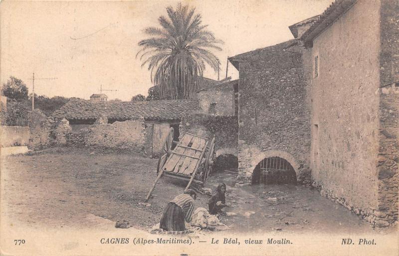 Carte postale ancienne Cagnes - Le Beal - Vieux Moulin