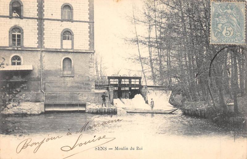 Carte postale ancienne Sens - Moulin Du Roi à Sens