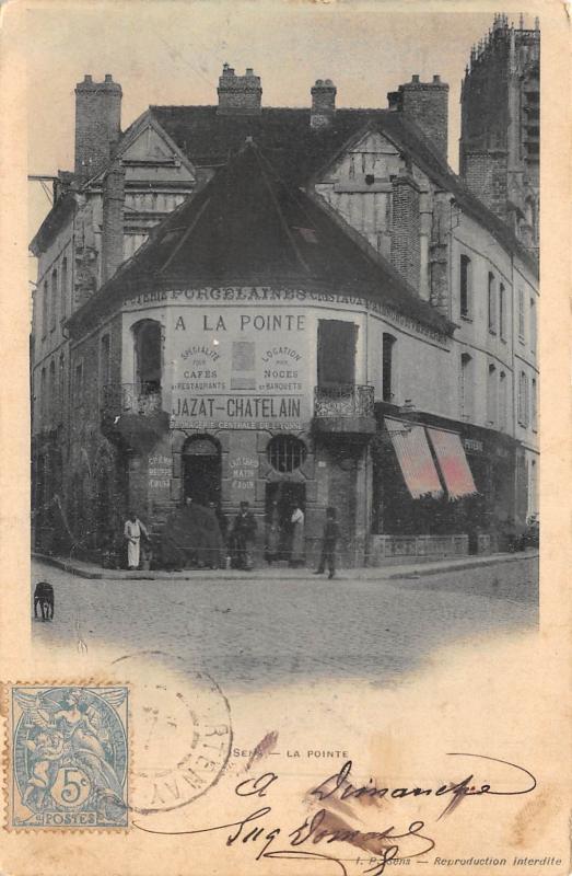 Carte postale ancienne Sens - La Pointe à Sens