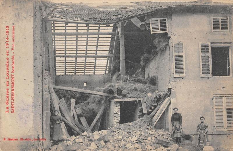 Carte postale ancienne Saint Pierremont - Vue Interieure à Saint-Pierremont