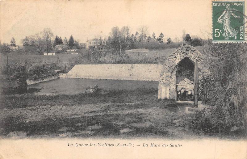 Carte postale ancienne La Queue Les Yvelines - La Mare Des Saules à La Queue-les-Yvelines