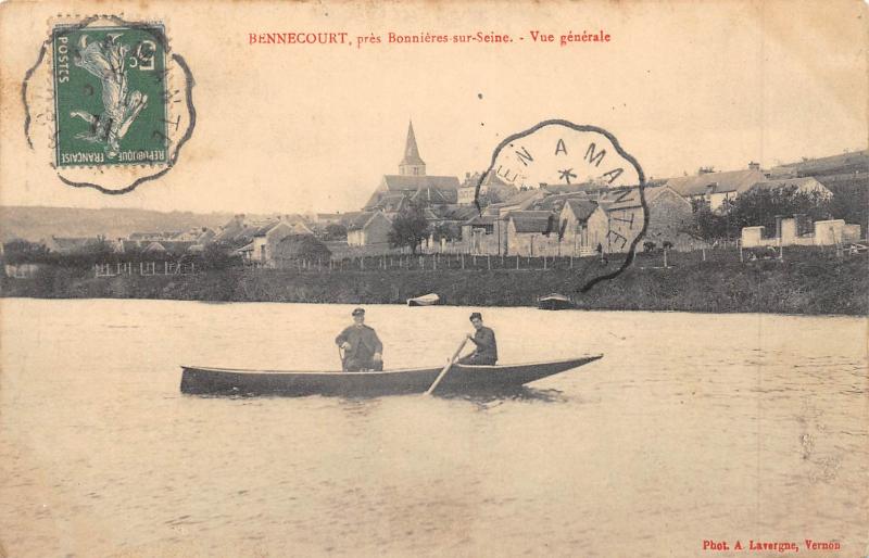 Carte postale ancienne Bennecourt - Vue Generale à Bennecourt