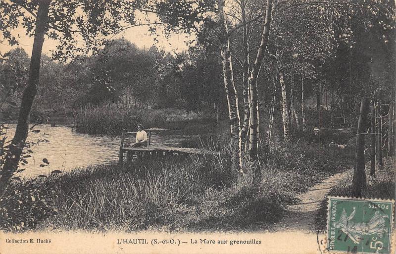 Carte postale ancienne L'Hautil - La Mare Aux Grenouilles