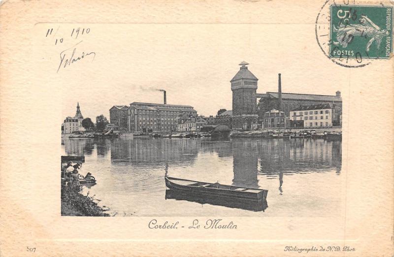 Carte postale ancienne Corbeil - Le Moulin