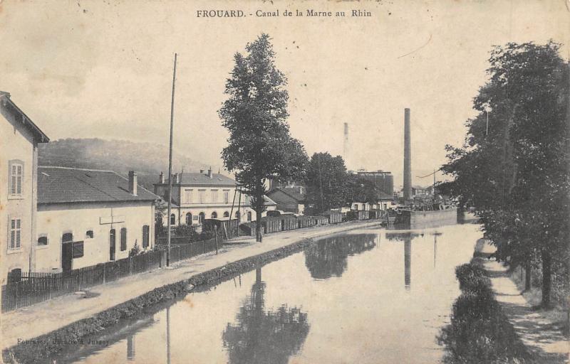 Carte postale ancienne Frouard - Canal De La Marne Au Rhin à Frouard
