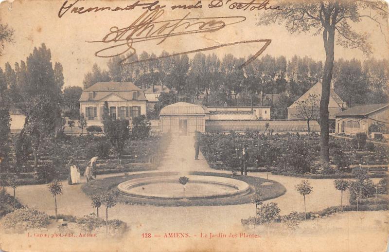 Carte postale ancienne Amiens - Le Jardin Des Plantes à Amiens