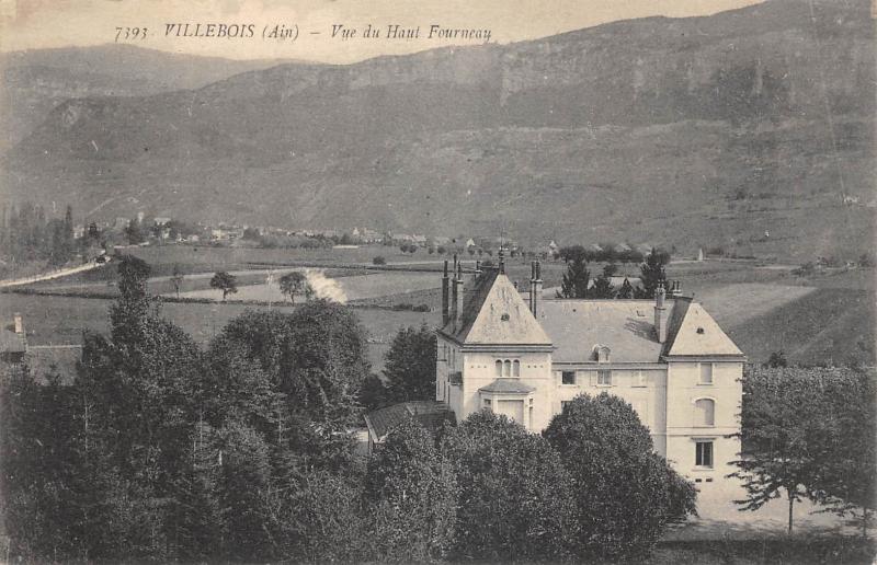 Carte postale ancienne Villebois - Vue Du Haut Fourneau à Villebois